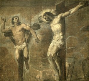 十字架上のキリストと善き泥棒、1565年頃